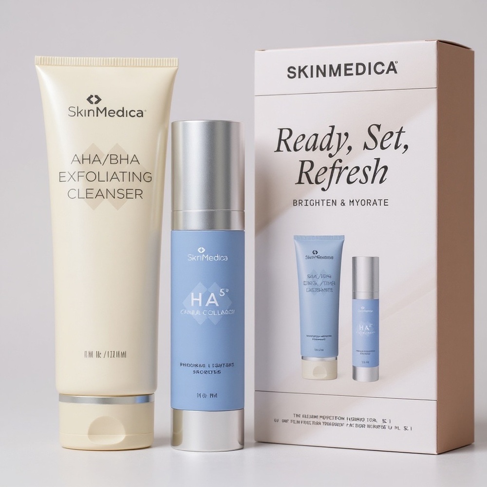 NWB! SkinMedica “Ready, Set, Refresh” Brighten & Hydrate Kit -Full Size, Sealed